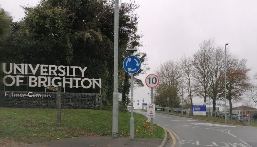 Brighton University stock image