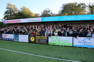 Horsham fans after beating Dorking in the FA Cup